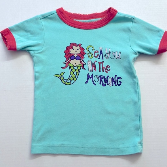 Lazy One “Sea You In The Morning” Mermaid Pajama Set, Size 4T - Picture 3 of 9